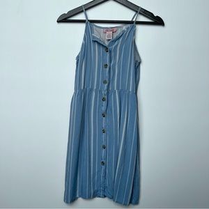 Spaghetti Strap Button Down Casual Dress